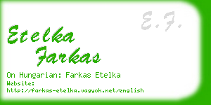 etelka farkas business card